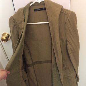 Zara Camel Hooded Coat